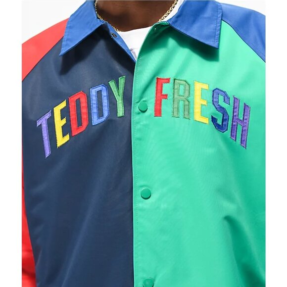 BNWT Teddy Fresh Primary Colorblock Coach's Jacket, Size S - Picture 2 of 9